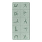 Printed Yoga Poses Yoga Mat with Storage Bag Portable Exercise Foldable Workout Mat