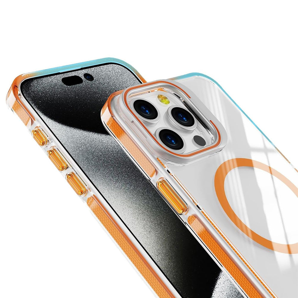 For iPhone 16 Magnetic Case with Stand Full Body Case