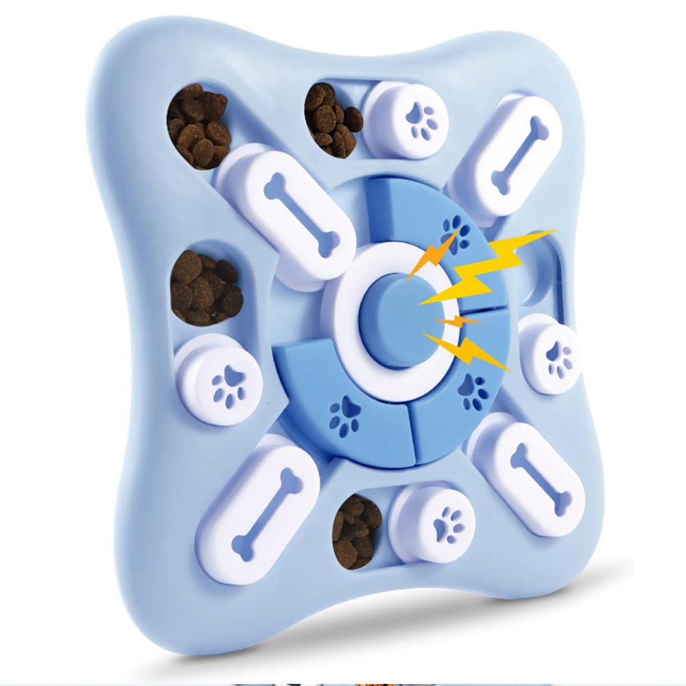 2Pcs Pet Slow Feeder and IQ Interactive Sounding Toy