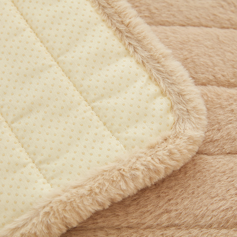 T-Shaped Plush Anti-Slip Recliner Slipcover