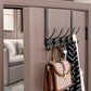 Stainless Steel Over The Door Hooks Durable Door Hangers for Kitchen Bathroom Bedroom