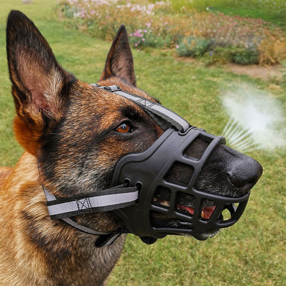 Adjustable Pet Dog Muzzle No Bite Basket Muzzle Cage Mouth Mesh Cover