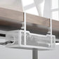 Iron Mesh Under Desk Cable Management Tray No Drill With Clamp Mount