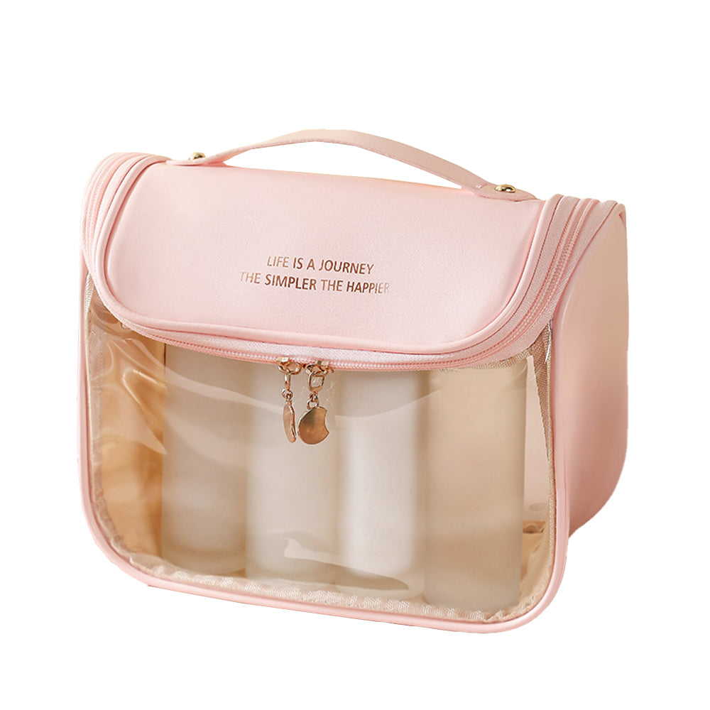 Clear Makeup Bag with Hanging Hook for Travel Organizer for Accessories