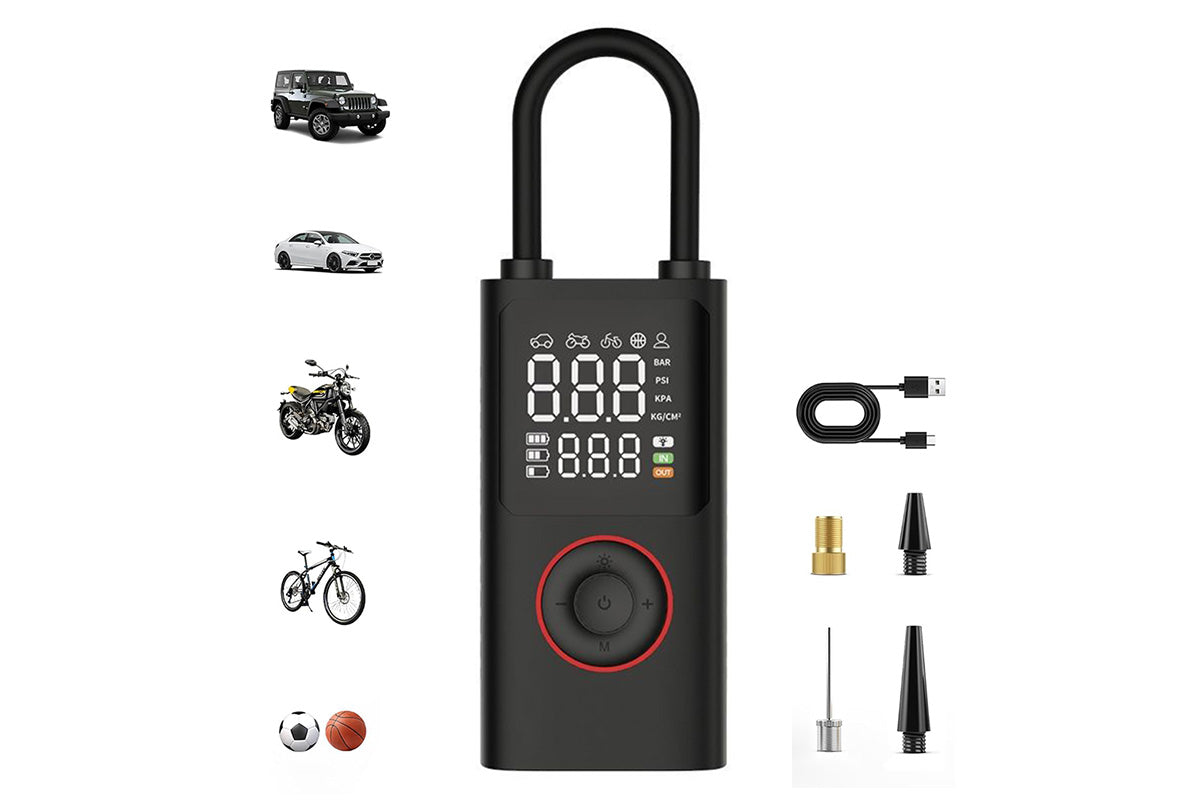 Portable Tyre Inflator 150 PSI Air Compressor for Car Motorcycle Bicycle Balls