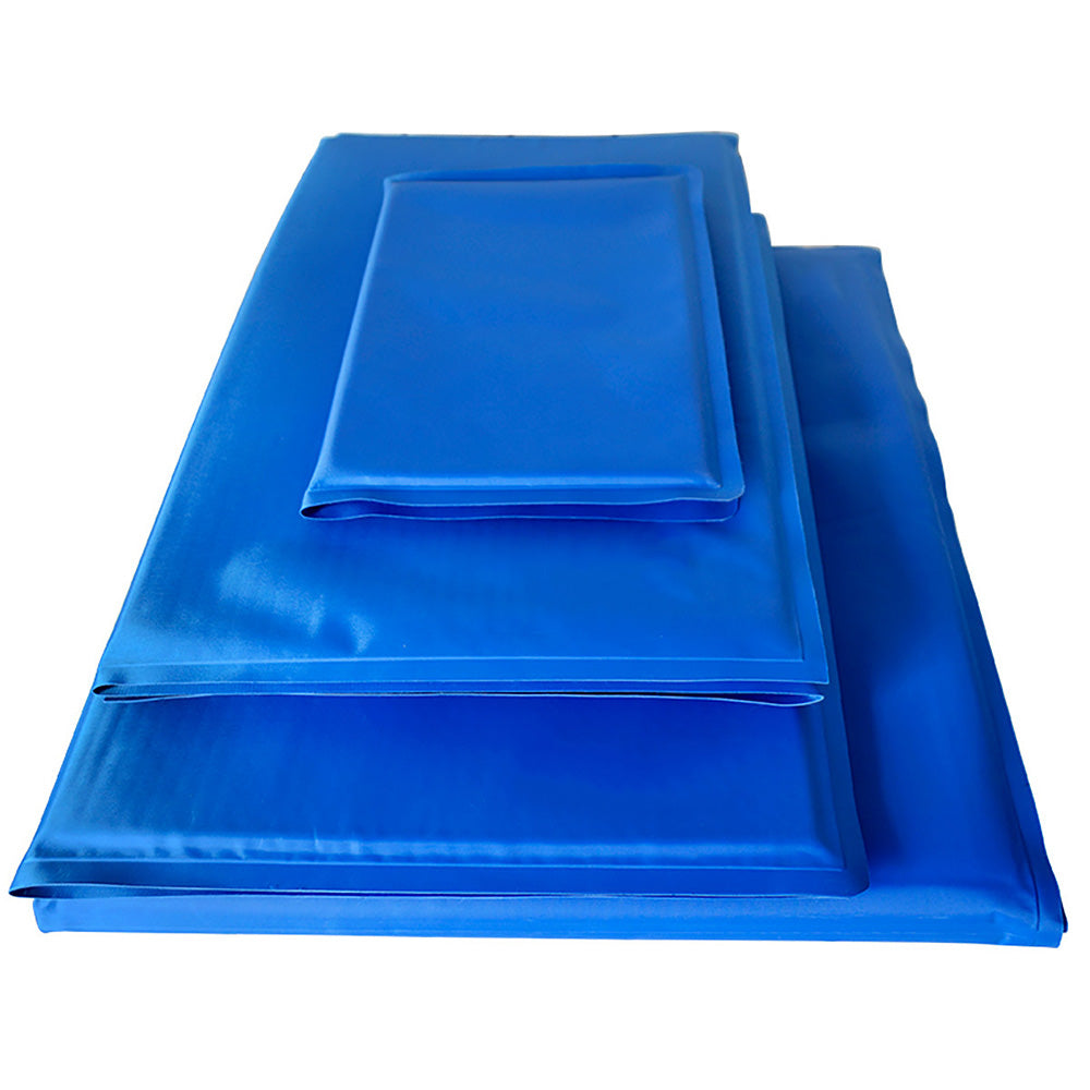 Blue Polyester Gel Cooling Sleeping Mat for Dogs Cats in 6 Sizes