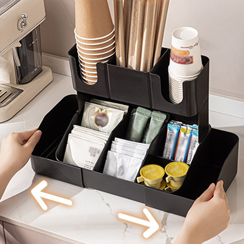 Adjustable Cup Holder Organizer Expandable for Coffee Shop Home Bar