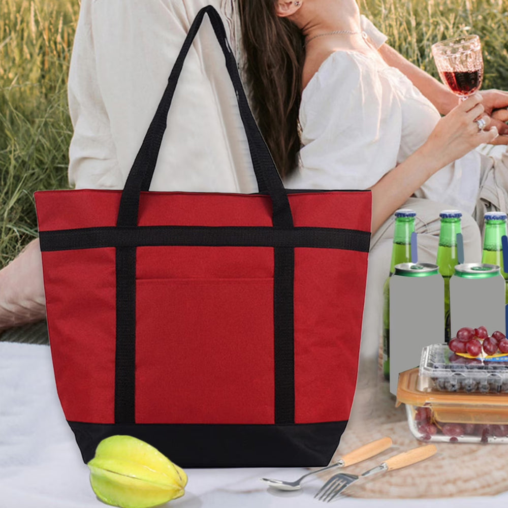 Insulated Lunch Bag Large 39L Thermal Cooler Tote for Picnic Beach Grocery
