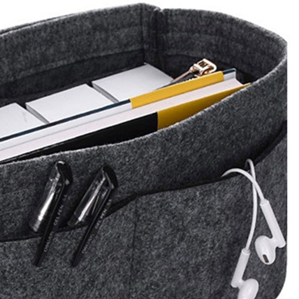 Thick Felt Tote Bag Organizer Insert with Multiple Pockets
