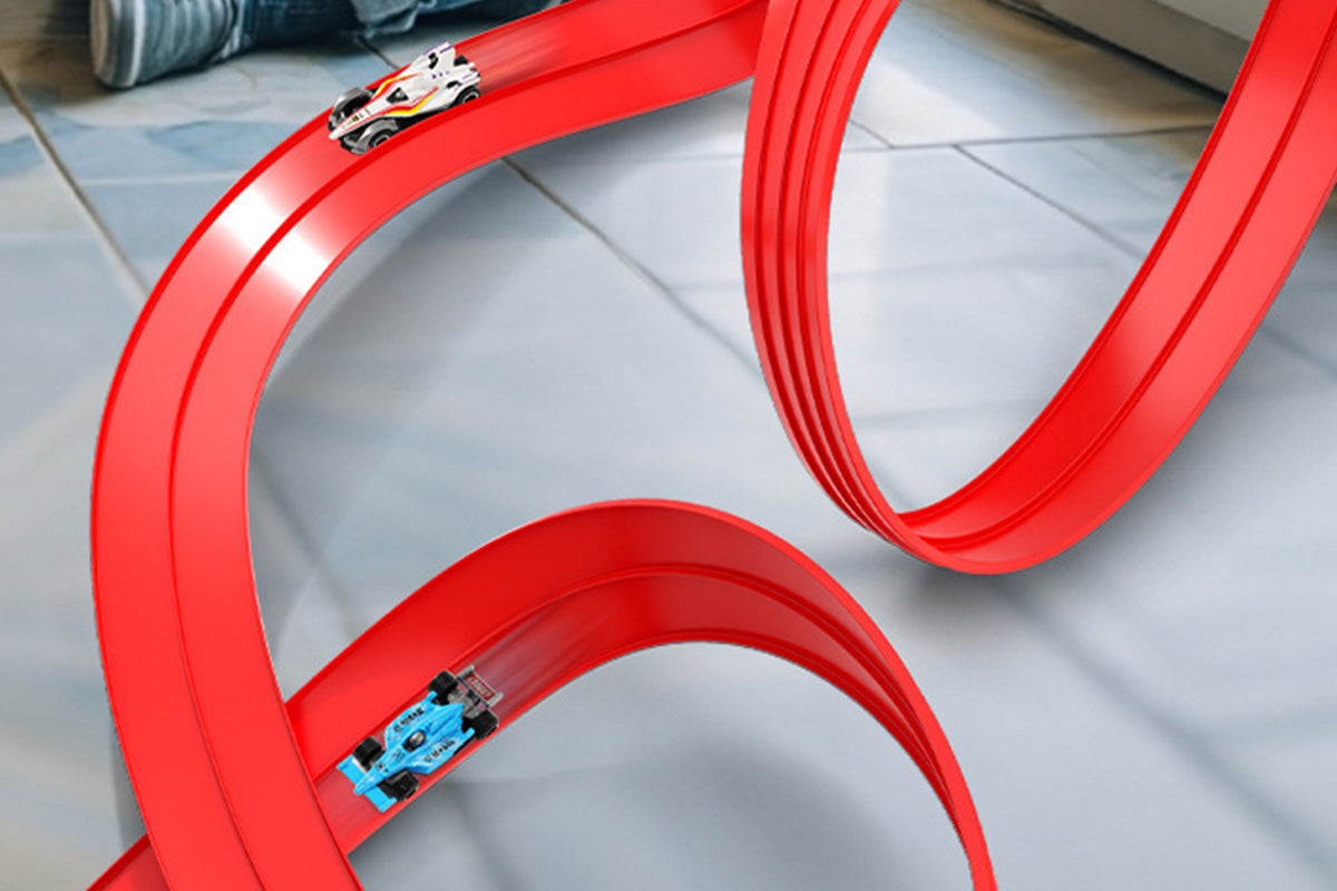 Five Meter Dual Lane Gravity Racing Track Set