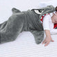 Shark Sleeping Bag Double Layer Plush Animal Blanket Pajamas Hoodie