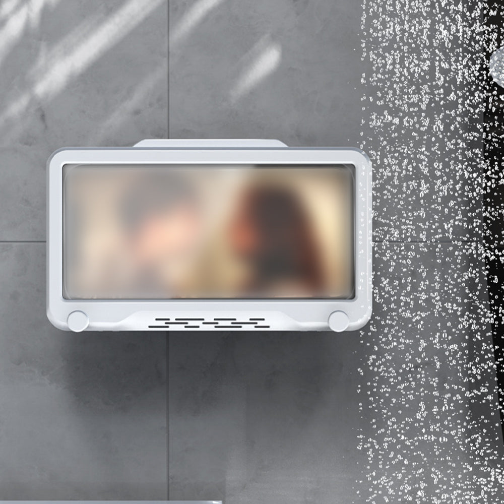 Wall Mounted Waterproof Phone Case Bathroom Shower Phone Holder