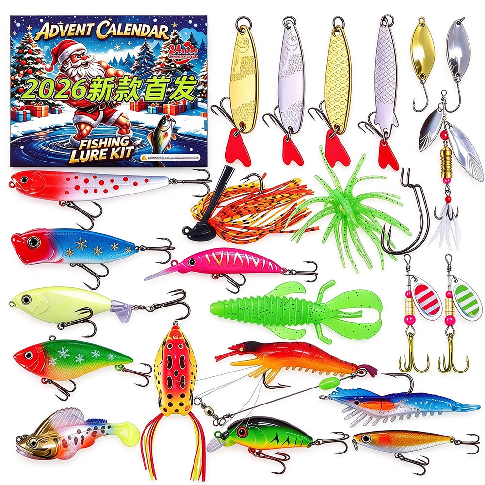 24Pcs Fishing Lure Set Advent Calendar