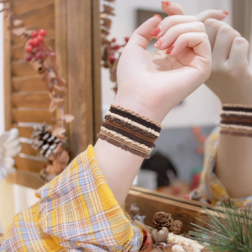 2Pcs 20Pcs Boho Elastic Hair Bands for Women