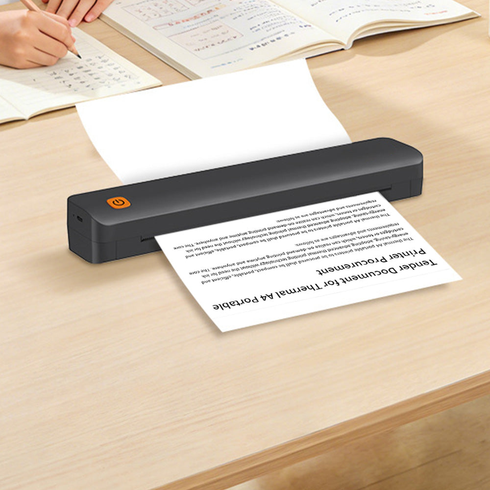 Inkless Portable Printer Bluetooth Wireless Thermal Printer for Students Home Office
