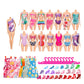 50Pcs Random Color DIY Doll Clothes and Accessories Gift Set for Girls