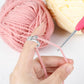 2Pcs  Adjustable Knitting Crochet Loop Ring Open Yarn Guide Crochet Ring-Silver