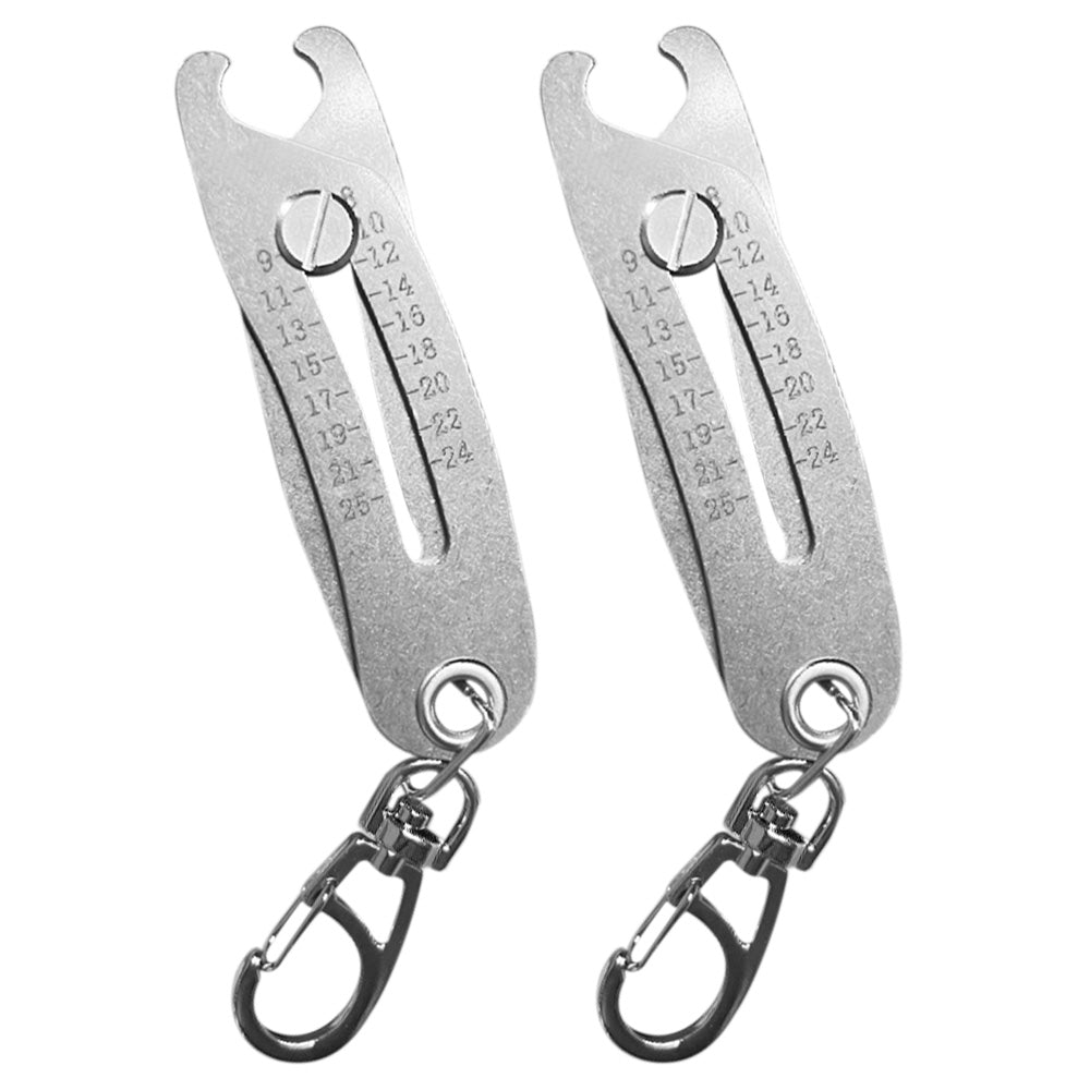 2Pcs Thread Size Verification Tool Thread Measuring Gauge Thread Measuring Tool