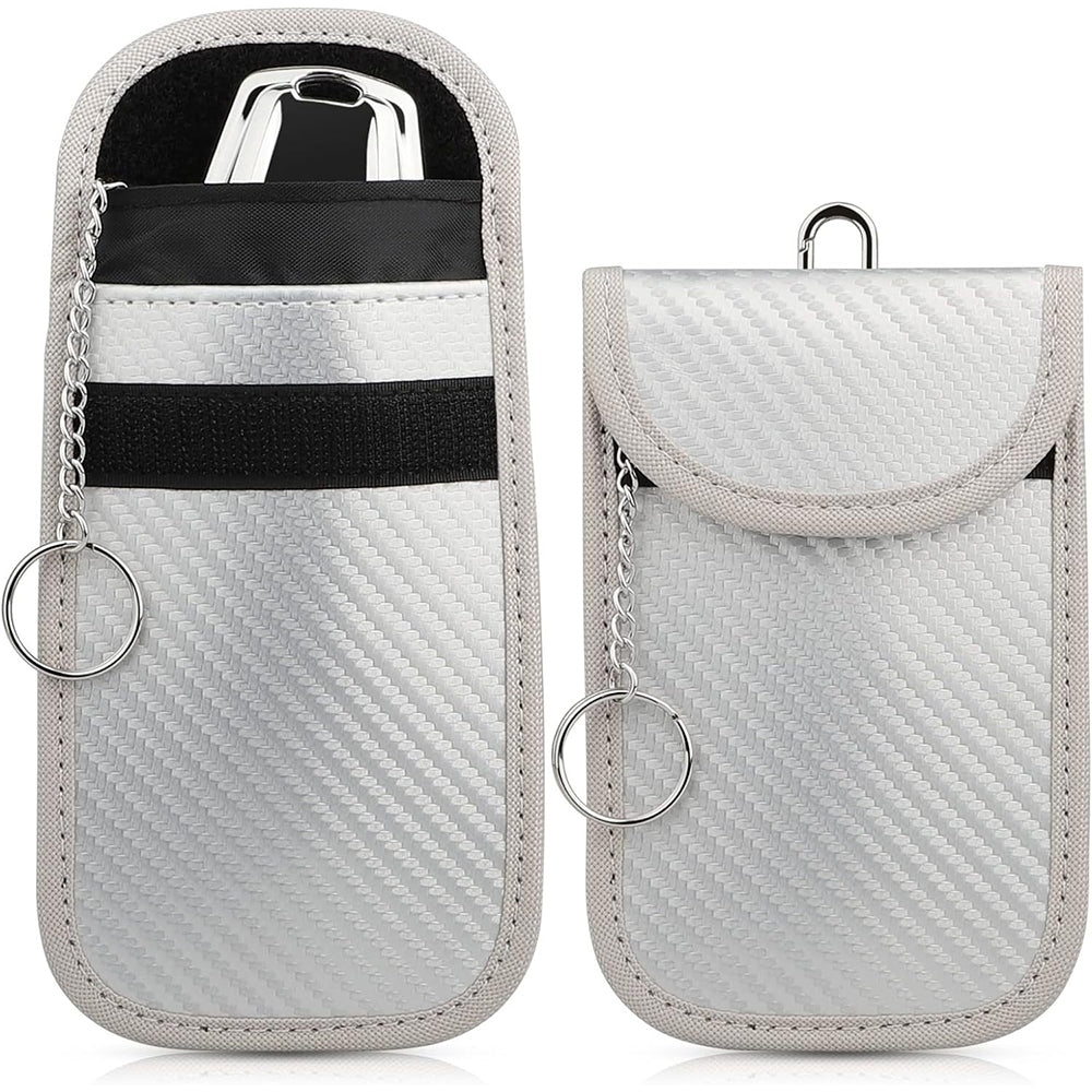 2pcs Faraday Bag for Key Fob Car RFID Anti Theft Pouch Key Protection Case