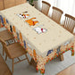 Cute Cat Tablecloth Dining Table Cover Polyester Tablecover