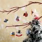 48pcs Wooden Christmas Tree Ornaments Set for Holiday Decoration