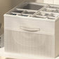 Shoe Organizer for Closet Foldable Shoe Storage Containers with Adjustable Dividers and Transparent Cover