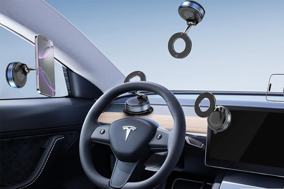 2 X Vacuum Suction Car Magnetic Phone Holder Stable Phone Holder