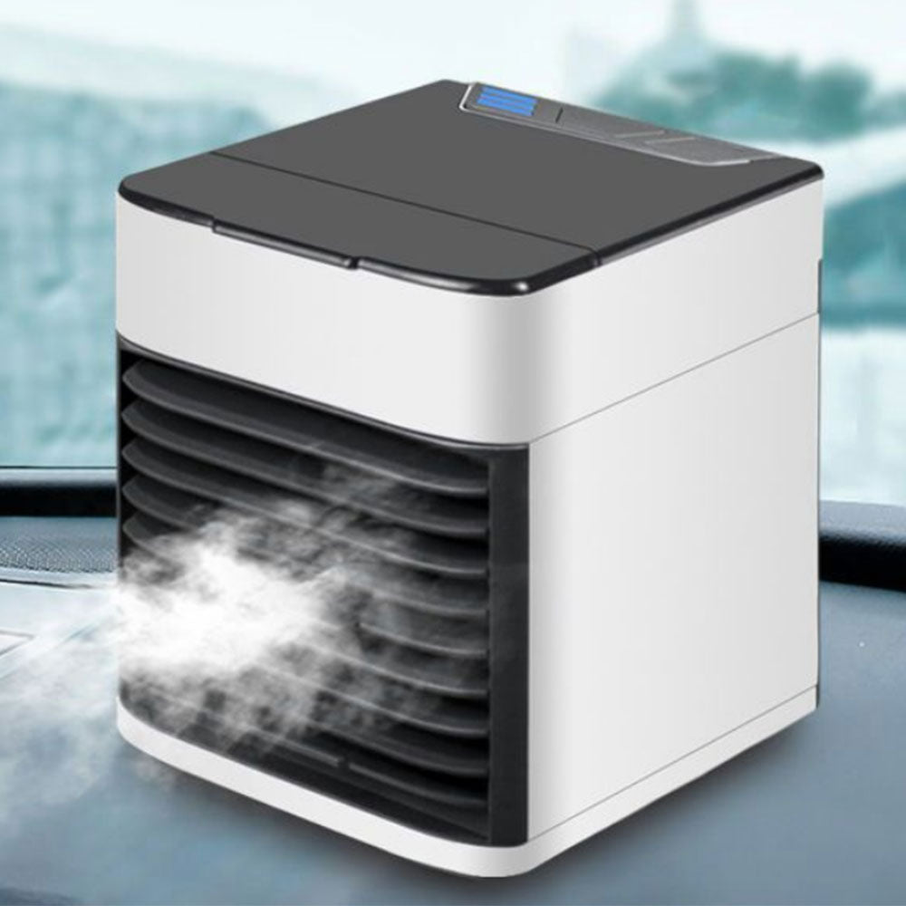 17x17x17CM Portable Cooling Fan Mini Air Conditioner Humidifier Desk USB Fan