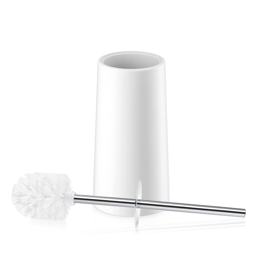 2 Pack Toilet Brush Set with 304 Stainless Steel Handle and Holder