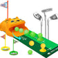 Toy Golf Set with Tiger Automatic Ball Returner Golf Clubs Putter Mat for Indoor Outdoor Play