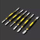 6Pcs Stainless Steel Electronics Repair Tool Kit Boot Stick For Mobile Phone Digital Metal Crowbar