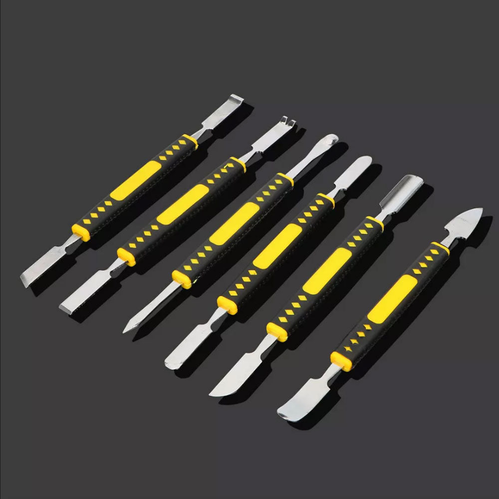 6Pcs Stainless Steel Electronics Repair Tool Kit Boot Stick For Mobile Phone Digital Metal Crowbar