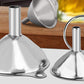 6PCS Stainless Steel Mini Funnels And Cleaning Brushes For Kitchen Filling Bottles