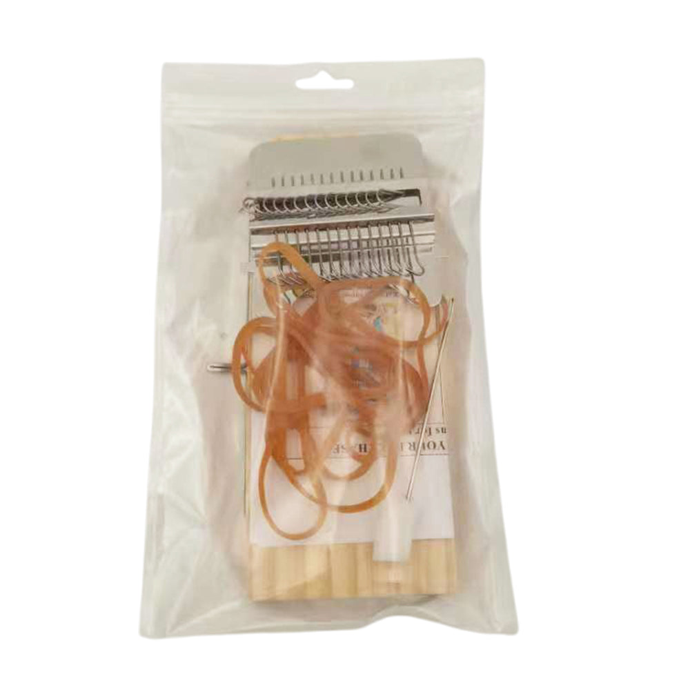 Small Weaving Loom 14 Hooks Weave Tool Set Darning Machine