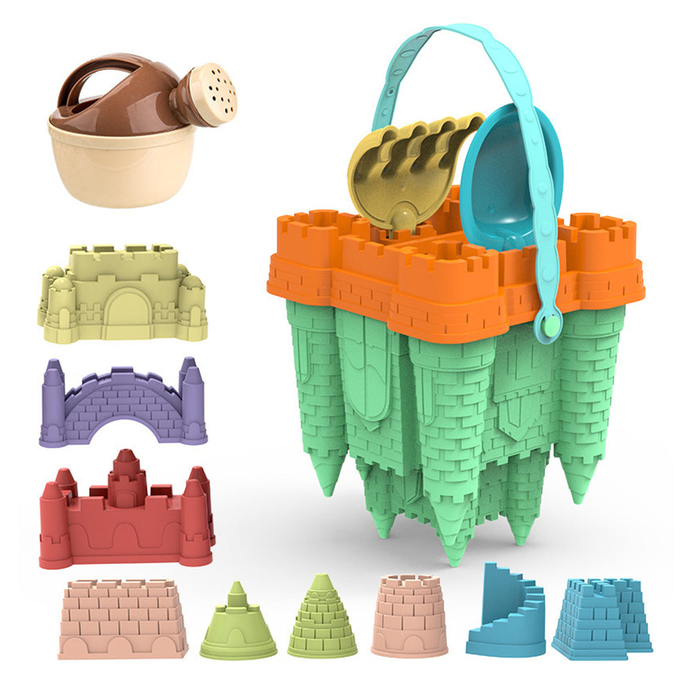 14Pcs Beach Toys Sand Castle Toys For Beach Sand Bucket And Shovels Set