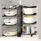 Adjustable 8 Tier Pan and Pot Lid Holder Rack