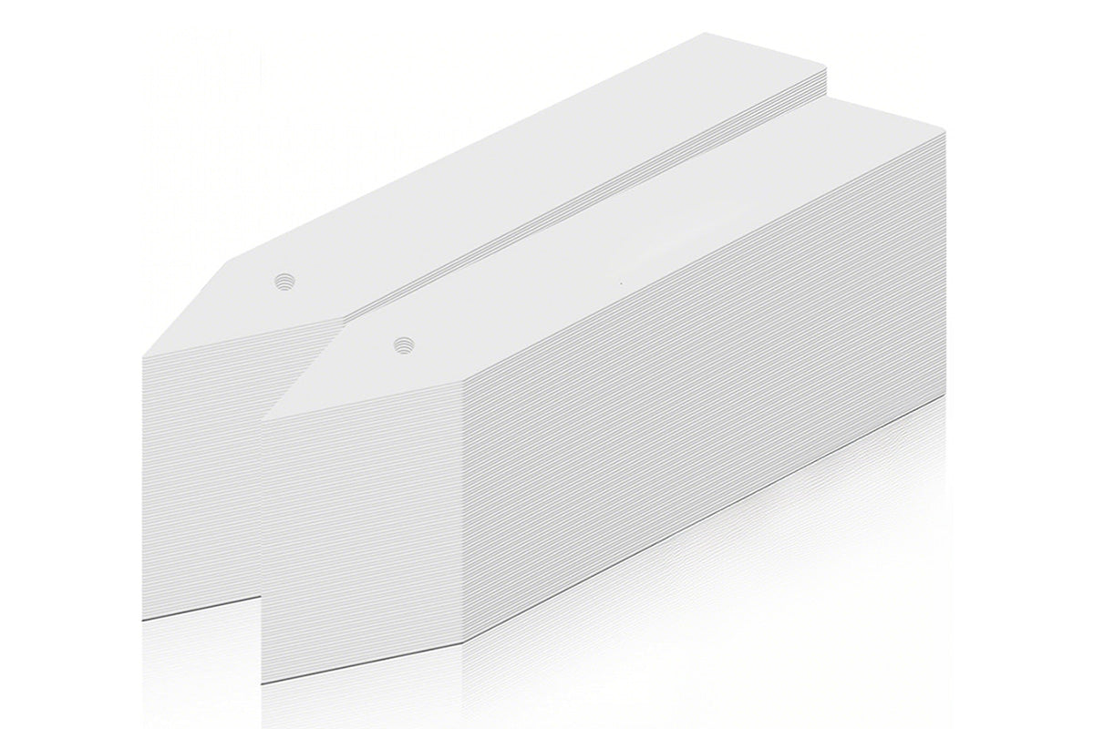 300PCS 10x2CM Plant Labels White Plastic Garden Tray Pot Plug Stick ID Marker Name Tag