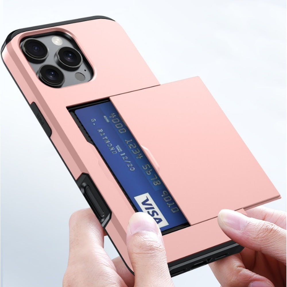 Shockproof Phone Cover Case With Card Holder For iPhone 16 Pro Max