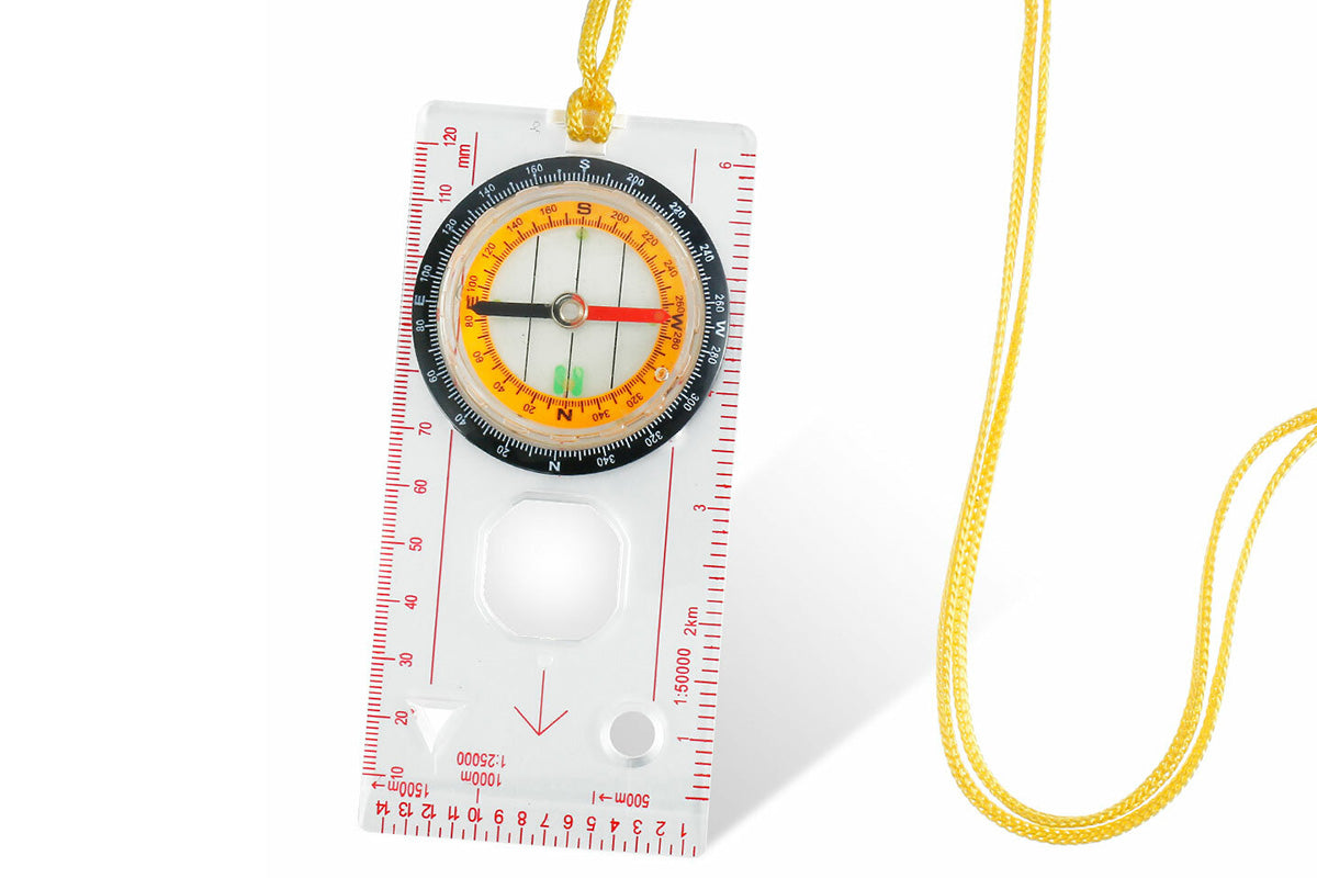 Professional Map Scale Compass Multifunctional Map Ruler Outdoor Navigation