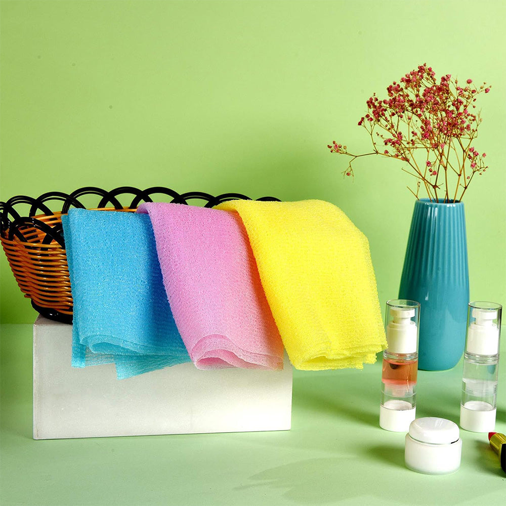 3Pcs Exfoliating Body Scrubber Back Scrubber for Shower
