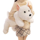 Stress Relief Realistic West Highland White Terrier Plush Toy Soft Cuddly Lying Stuffed Dog Animal