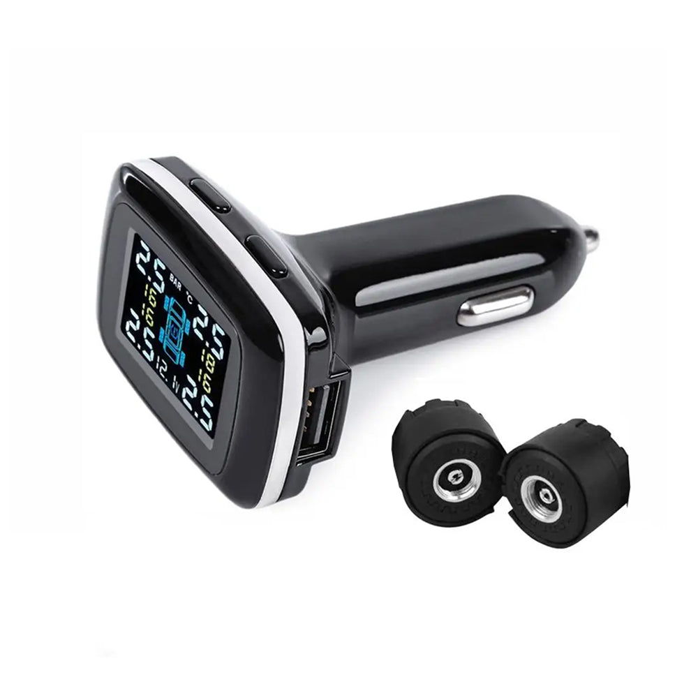TM7 Wireless Cars Tire Pressure Monitoring System with 4 External Sensors