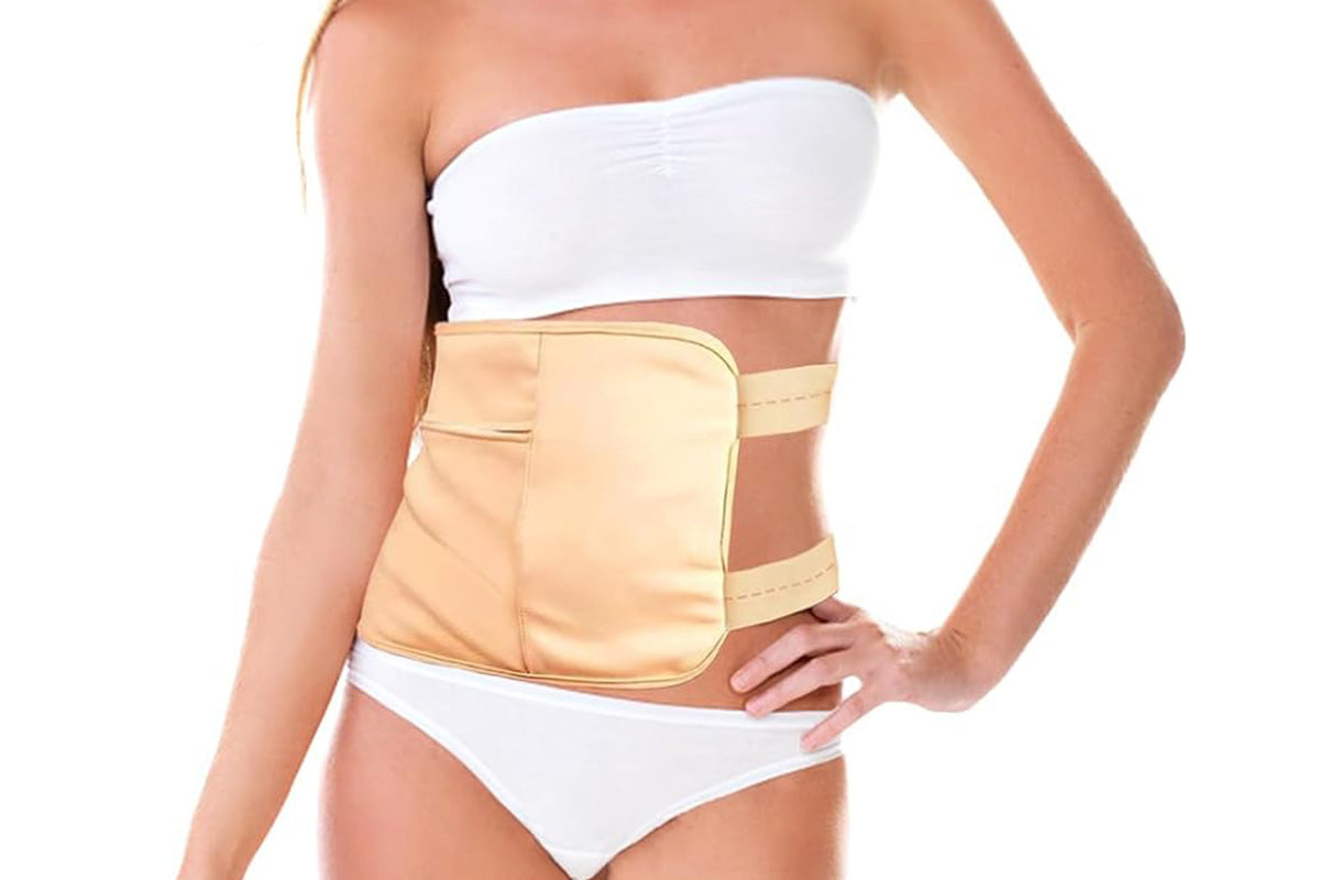 Castor Oil Pack Waist Belt Button Style for Hot and Cold Compress