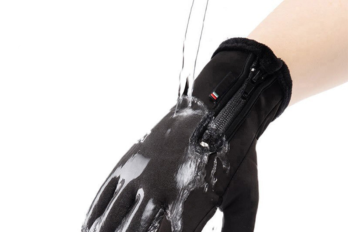 Winter Gloves Thermal Touch Screen Windproof Warm Outdoor Cold Weather for Men Women-Black