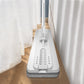 Flat Floor Mop and Bucket Set with 4 Washable Microfiber Pads