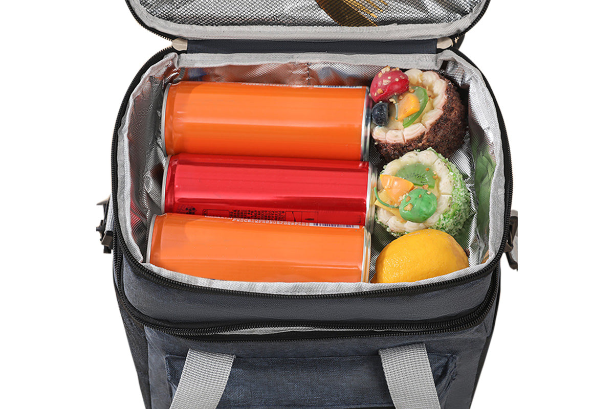 Double-Layer Insulated Portable Lunch Bag Cooler Food Container