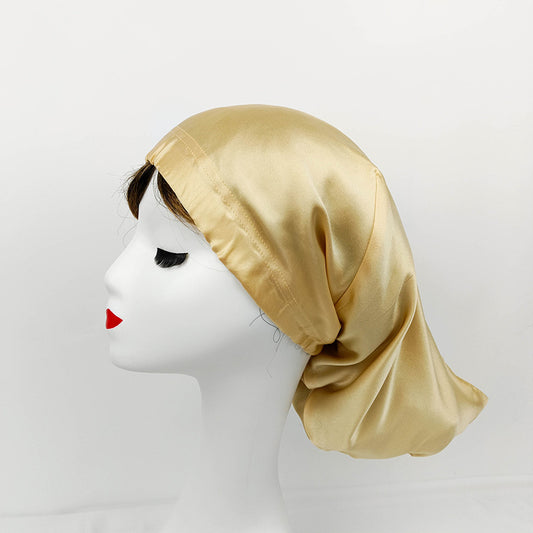 Pointed Long 100%Silk Night Cap Bonnet Sleep Cap