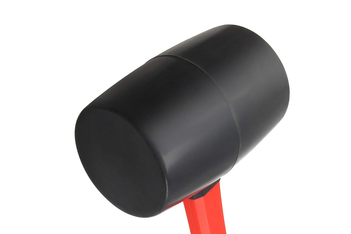 8oz Rubber Mallet Hammer Fiberglass Handle for Flooring Tent Stakes Woodworking