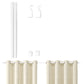 Adjustable Window Curtain Rods Set with Brackets