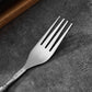 2Pcs Stainless Steel Telescopic Extendable Dinner Fruit Dessert Long Cutlery Forks